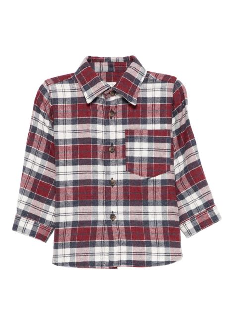 Camicia a quadri ZHOE & TOBIAH KIDS | CDE2MK144 BLU/BURGUNDY